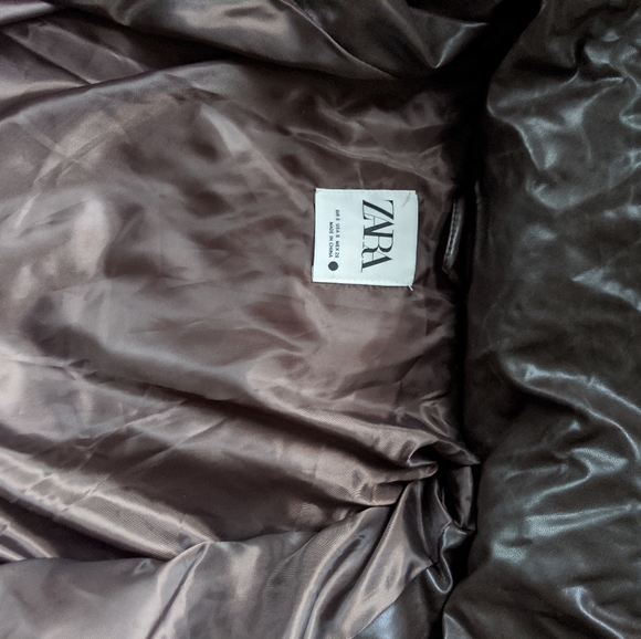 Zara Faux Leather bomber jacket - Picture 2 of 2